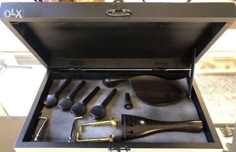 اكسسوارات للكمان خشب اوبنوس موزاييك عاج