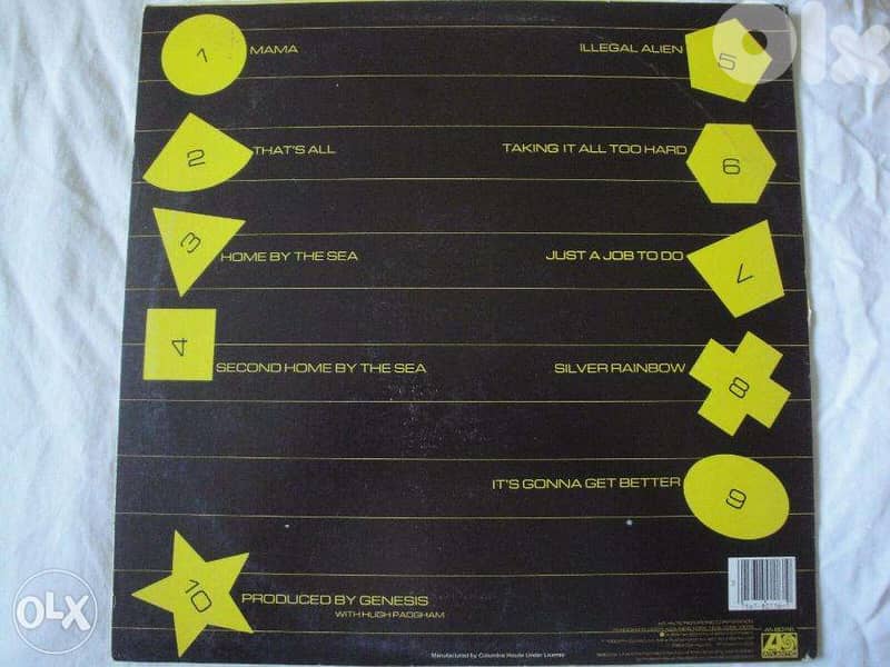 "genesis self titled vinyl including "mama" & "home by the sea 1