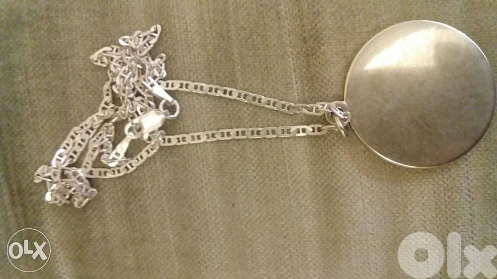 Lebanon Memorial Pendant with the Phencian ship & Silver neckless 1