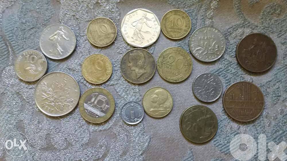Twenty French Old Coins from the 60's 70's & 80's 1