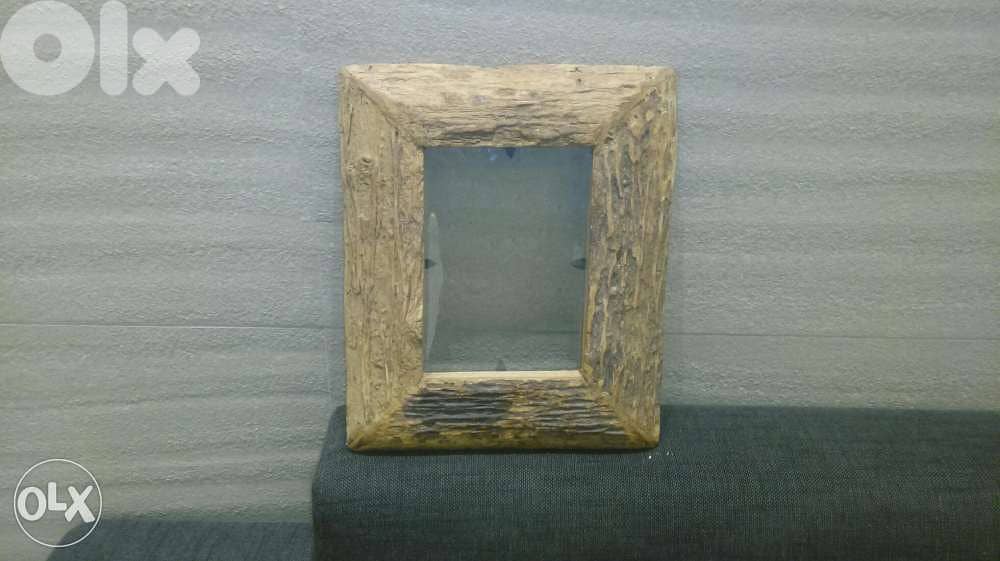 كادر صورة خشب طبيعي real wood photo frame) 1