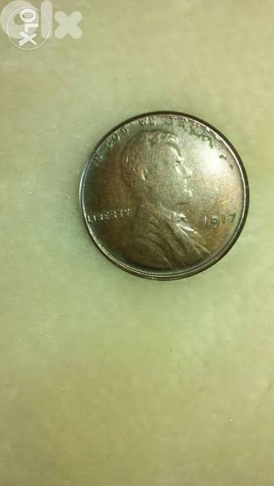 USA Lincon Cent DDO special Variety in letters War World I year 1917 0