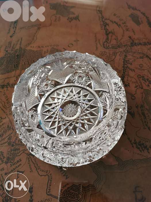 Vintage crystal Ashtray 1