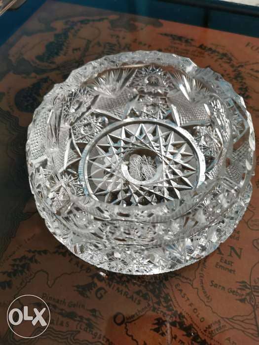 Vintage crystal Ashtray 3