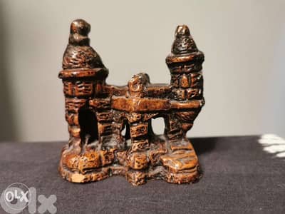 Wooden castle carving