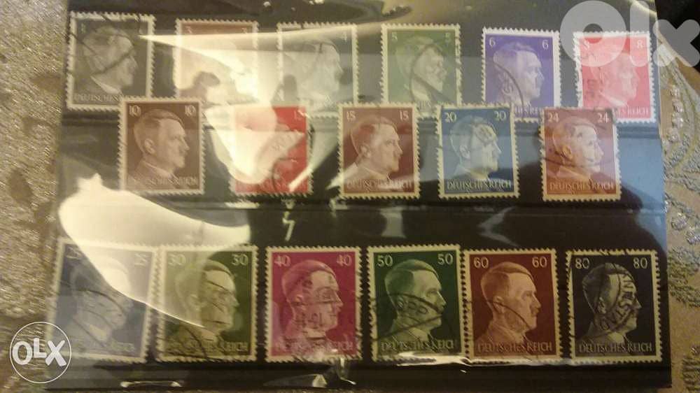 German Hitler Nazi Stamp Collection of17 stamps 1