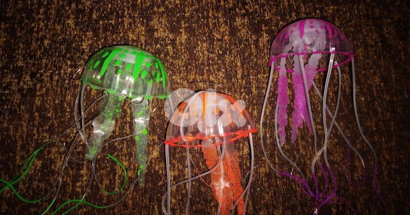 Magical luminous aquarium jellyfish 3