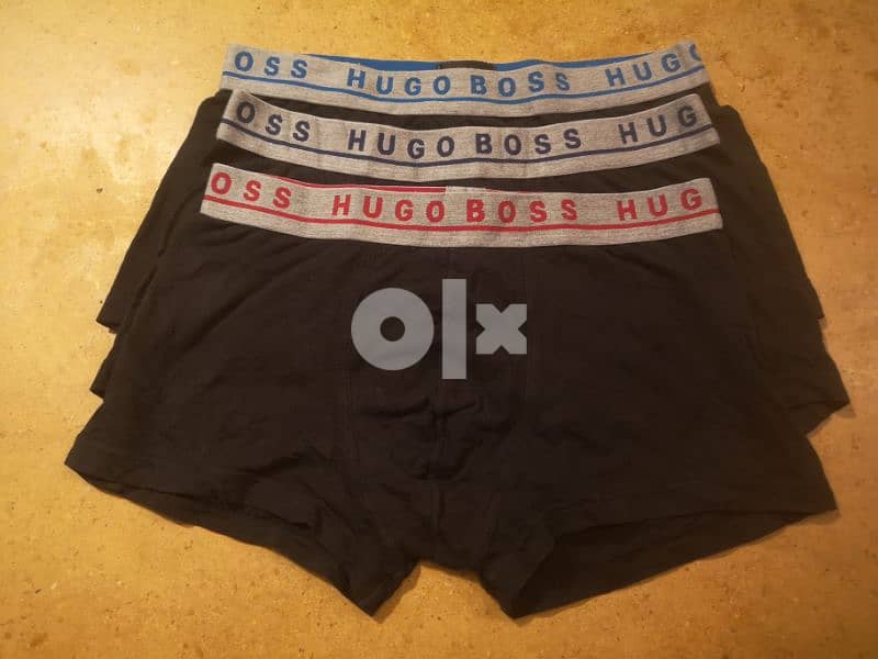 HUGO BOSS boxer for men ORIGINAL size M lon aswad 0