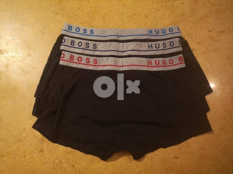 HUGO BOSS boxer for men ORIGINAL size M lon aswad 1