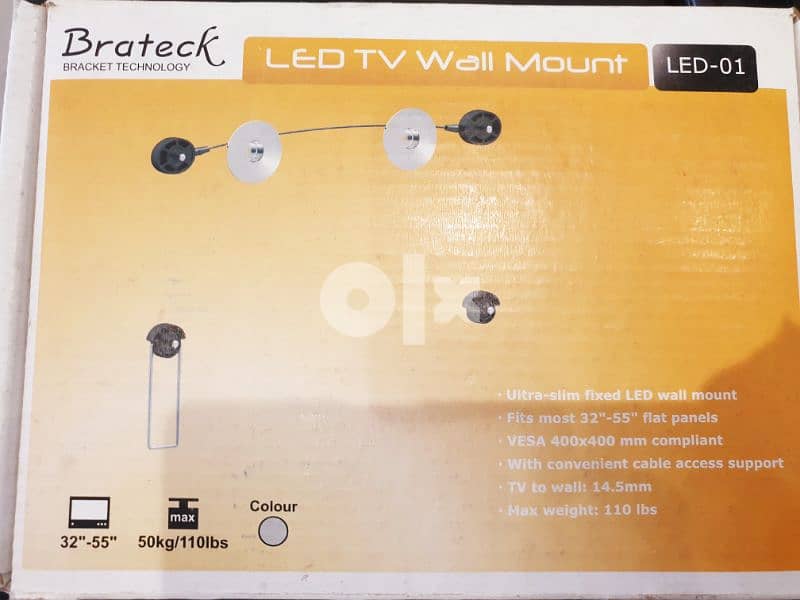 Wire TV Wallbracket - SLIM 1
