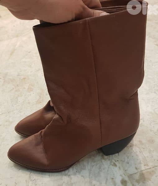 real leather boots size 9M 2