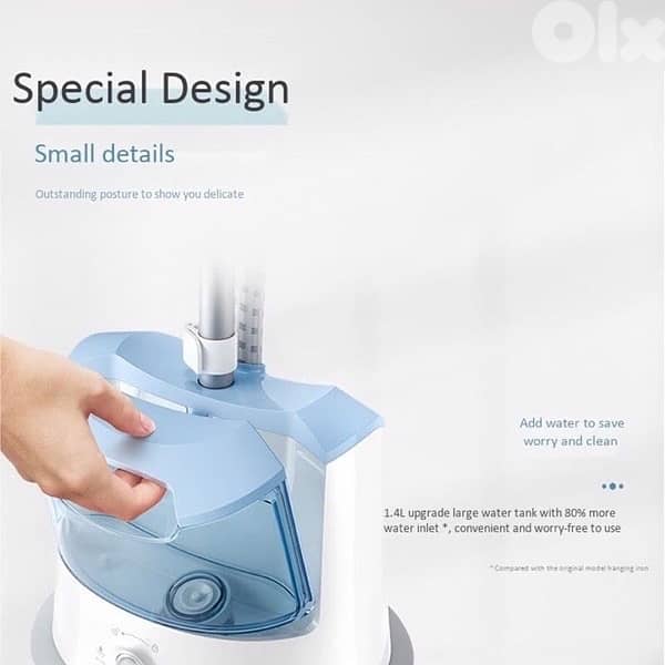 Philips 1600w Easy Touch Stand Garment Steamer GS482 3