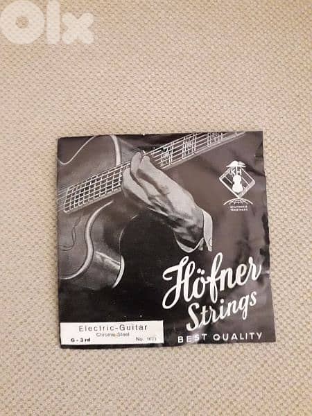 G 3rd String HOFNER for Electric Guitar 0