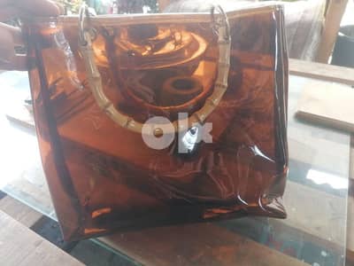 handbag (ivory wood handles)