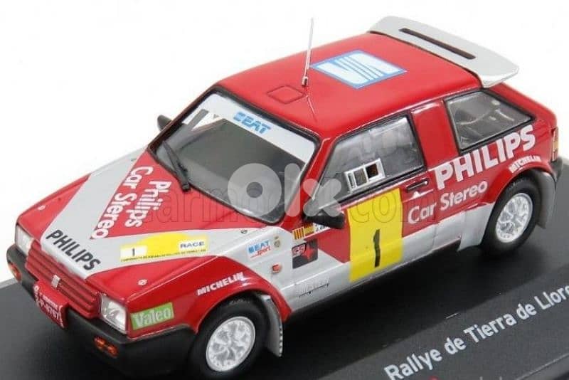 Seat Ibiza Rally diecast car model 1:43. 0