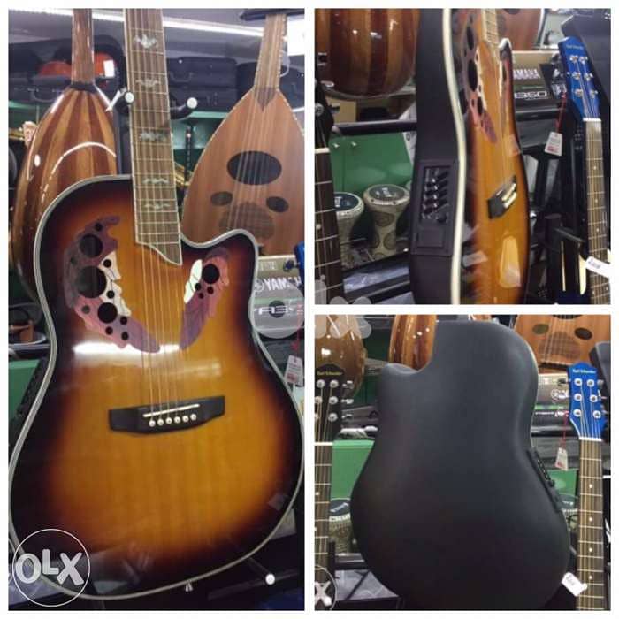 guitar electro acoustic fiber غيتار خشب الكتريك 0