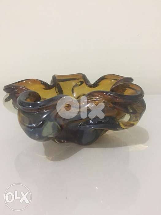 antique mid century murano glass ashtray 1