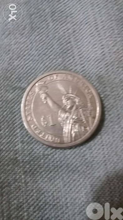 USA One Dollar Coin George Washngton Memorial 1st president 1789_1797 1