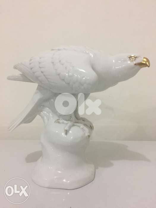 rare museum porcelaine bold eagle signed M. Herm Fritz 2