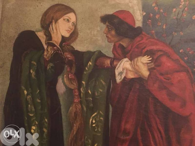 antique oil in canvas signed by Samir Sfeir 1