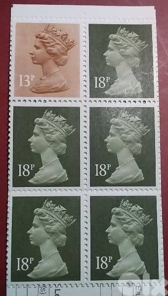 England Queen Elizabeth II set of 6 stamps booklet Sherlock Holmes 0