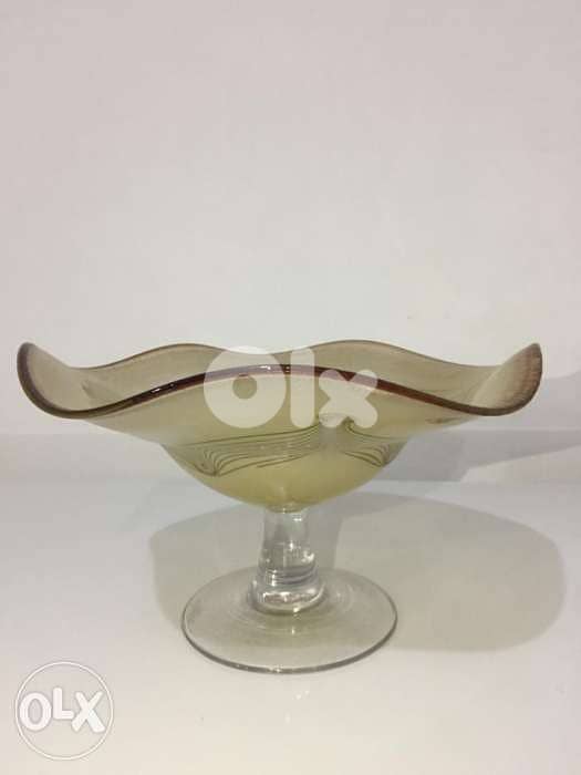 antique mid century murano presentation plate 1