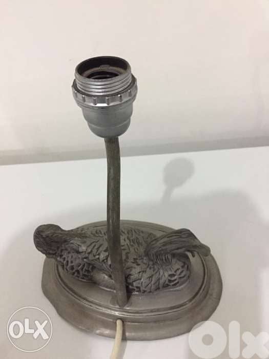 beautiful antique late 19th century lamp base etain metal 2