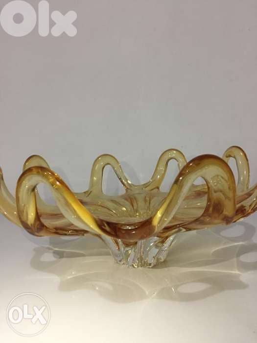 antique egerman cristal big center plate 2