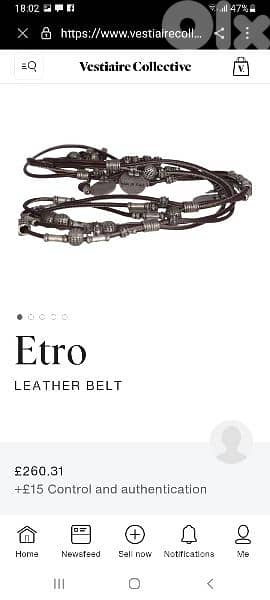 belts from etro / sliver coin  /italy 3