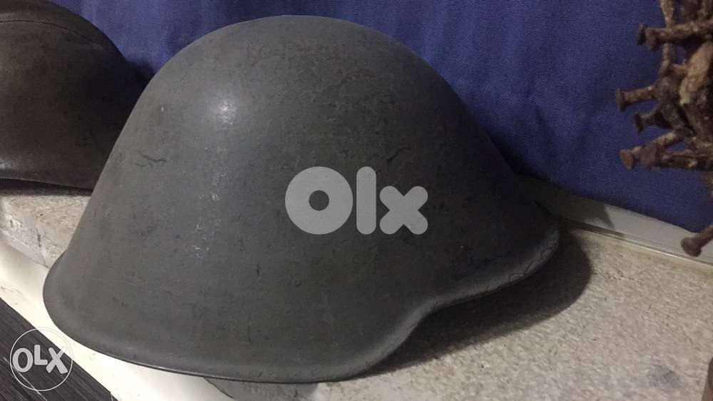 antique WW2 German Nazi military steel helmet 1