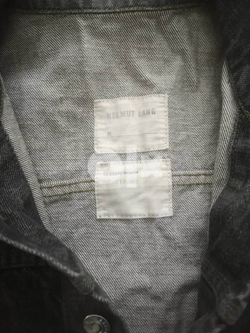 Jacket Jeans rejjeli aw unisex HELMUT LANG size M lon aswad/rmedi 1