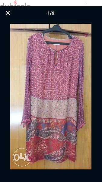 silk dress 34 46 فستان حرير 0