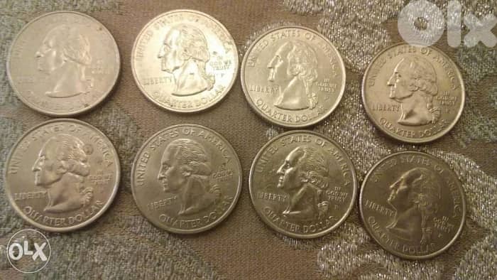 USA States Memorial Quarter Dollar for every state ربع دولار اميركي 0