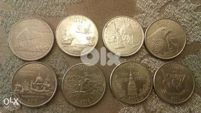 USA States Memorial Quarter Dollar for every state ربع دولار اميركي 1