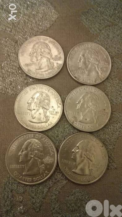 USA States Memorial Quarter Dollar for every state ربع دولار اميركي 2