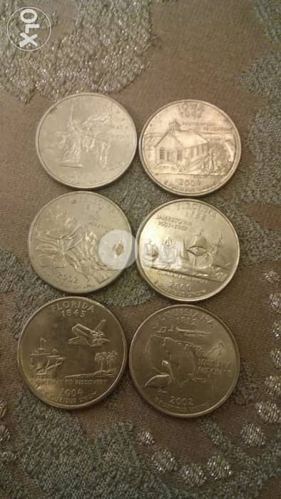 USA States Memorial Quarter Dollar for every state ربع دولار اميركي 3