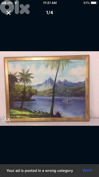 oil on canvas painting south american signed 0