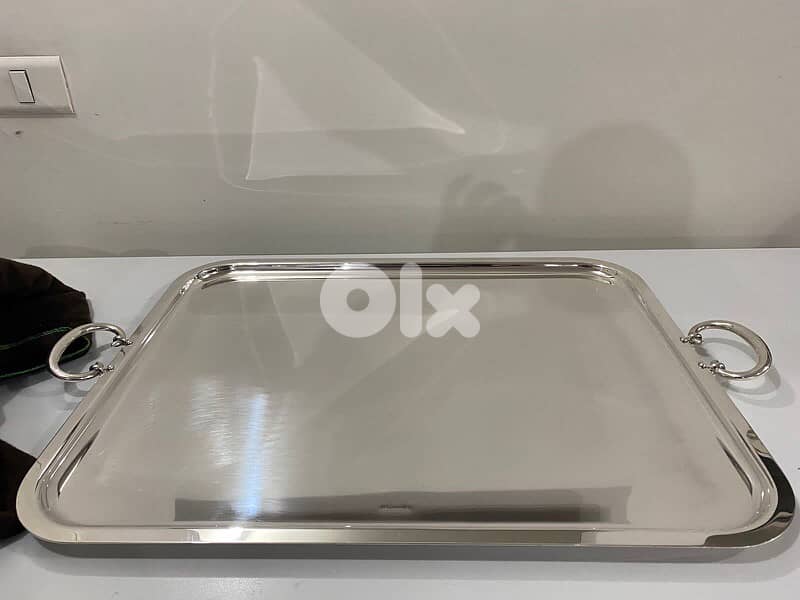 rare big serving tray Christofle model Albi 3