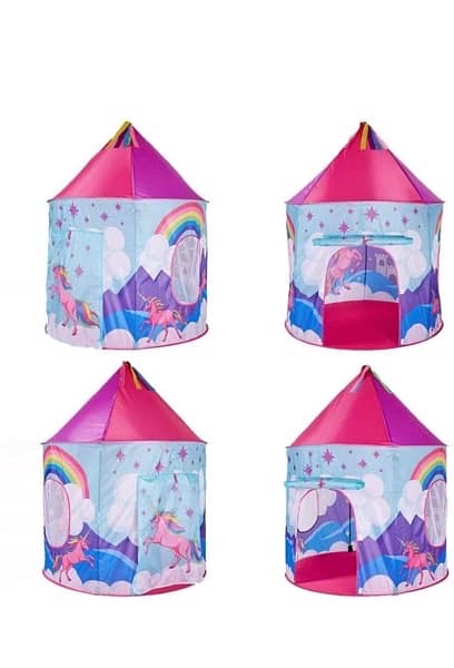 Foldable Pop Up Unicorn Tent For Kids Girls With Carry Bag 1