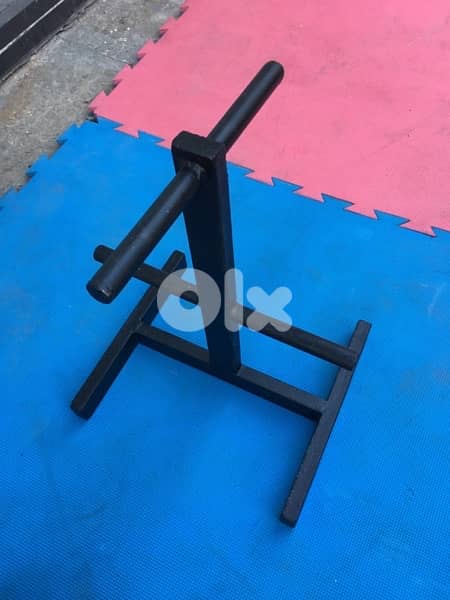 rack with rubber plates like new we have also all sports equipment 3