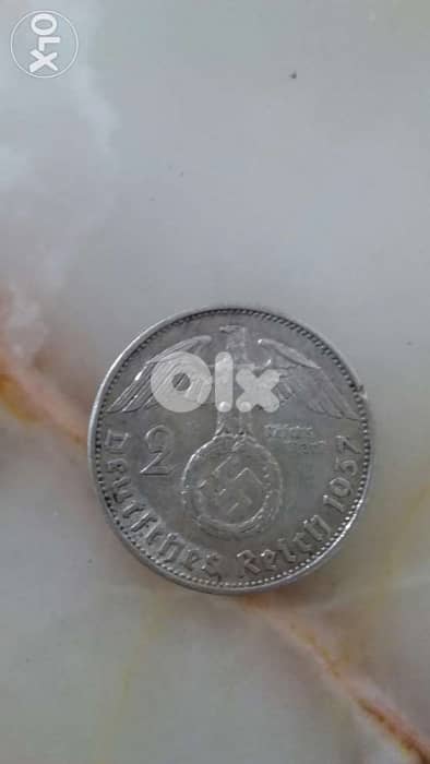 Hiter German Nazi Third Riech Silver Coin year 1939 WW2 World War Two 0