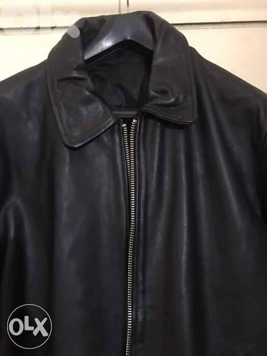 JJ leather black jacket goat leather size Xl 1