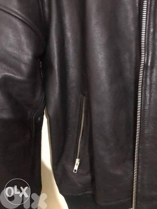 JJ leather black jacket goat leather size Xl 2
