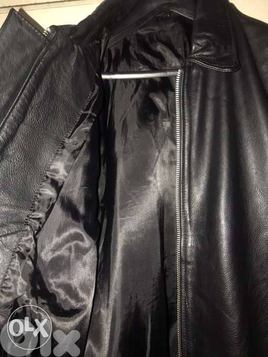 JJ leather black jacket goat leather size Xl 3