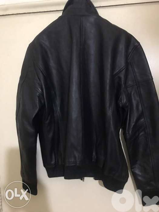 JJ leather black jacket goat leather size Xl 4