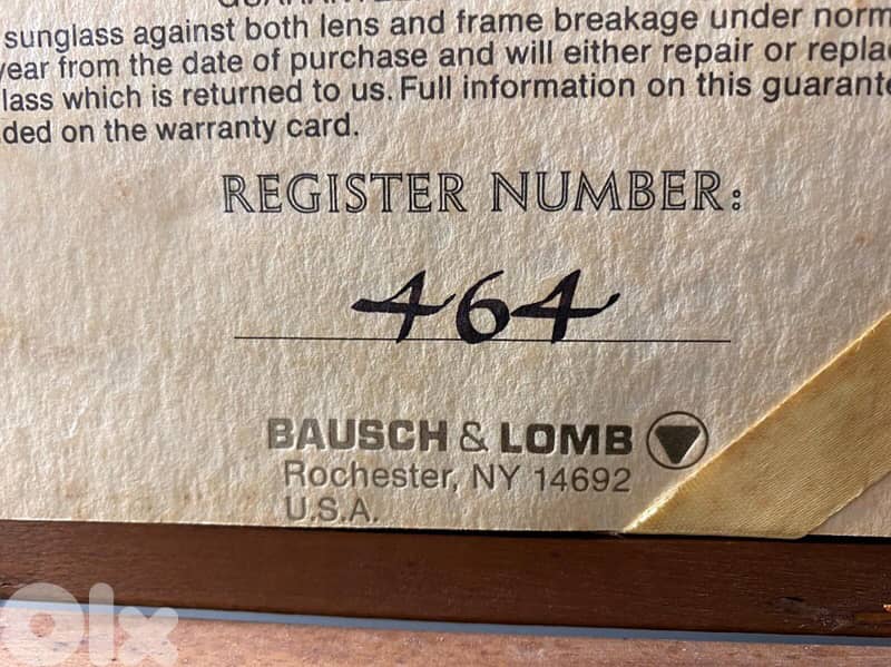 rare vintage limited 14k solid gold original Rayban Bausch and lomb 1