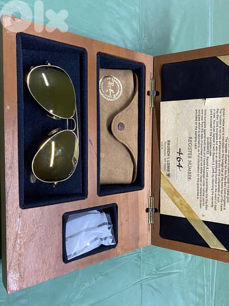 rare vintage limited 14k solid gold original Rayban Bausch and lomb 5