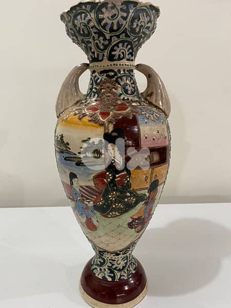 Meiji era beautifull big vase 19t century 6