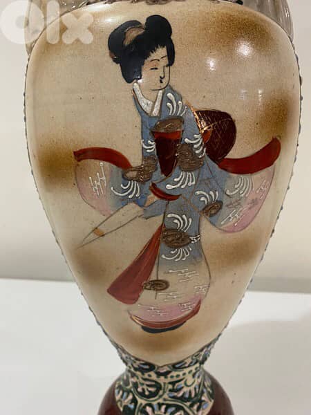 Meiji era beautifull big vase 19t century 7