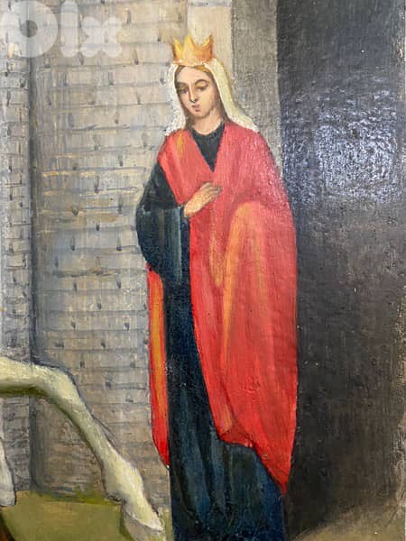 beautiful antique st georges Russian icon 4